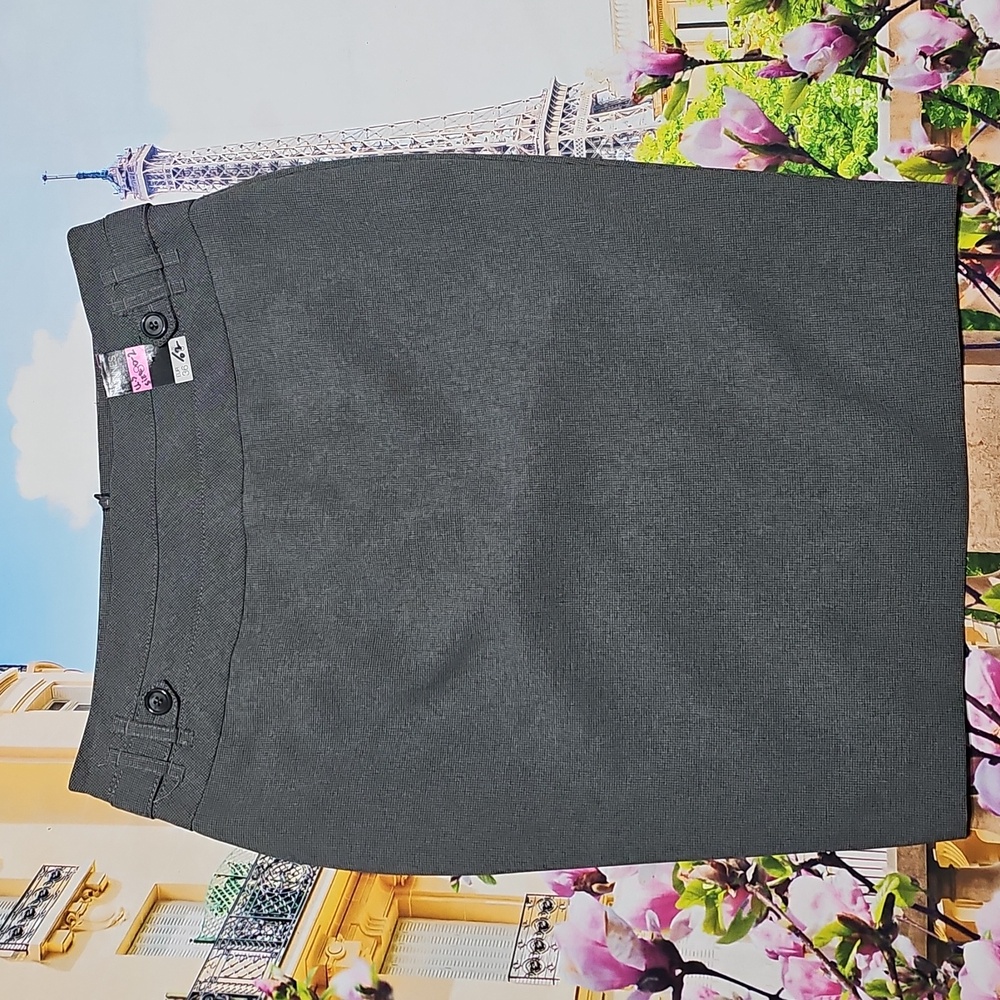 Dunnes Elegant Gray Pencil Skirt Size 8 New